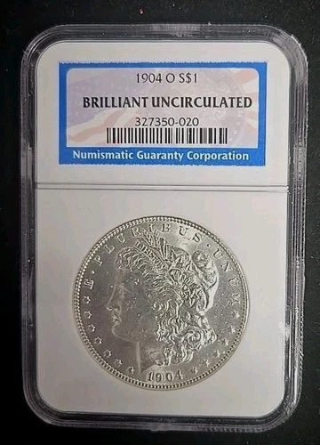 1904-O $1 Morgan Silver Dollar NGC Brilliant Uncirculated