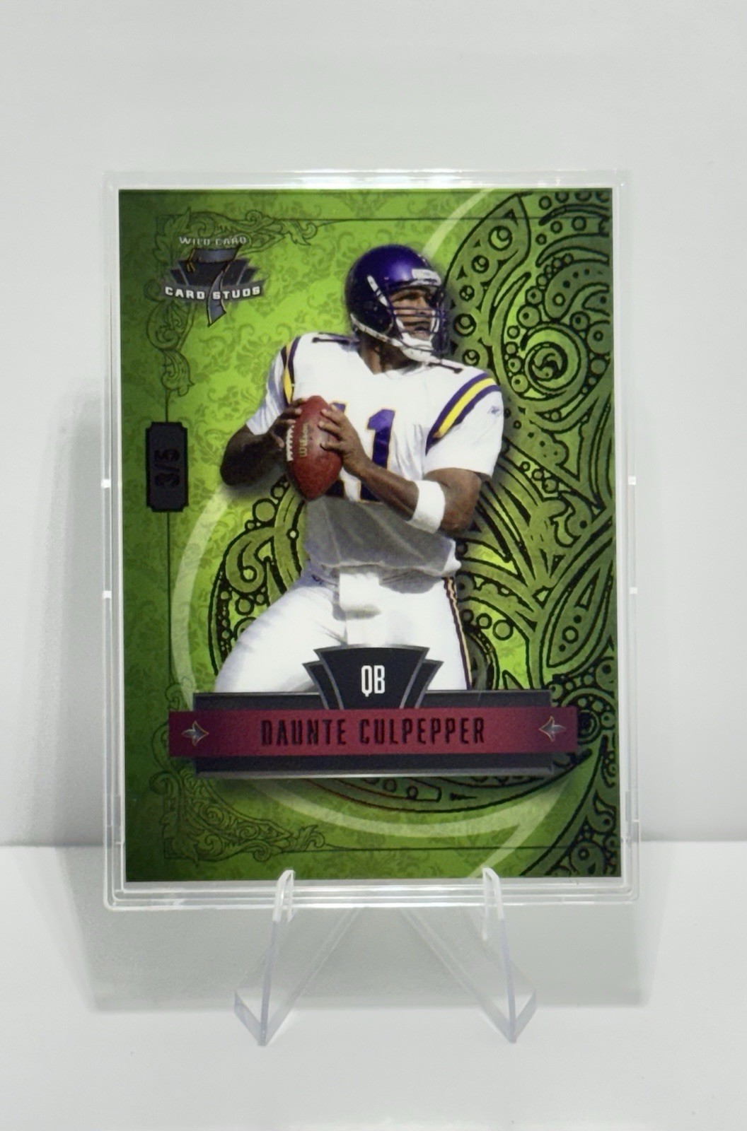 Wild Card 7 Card Studs Minnesota Vikings Daunte Culpepper 2026 3/5
