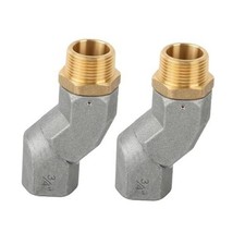 2PCS Fuel Transfer Hose Swivel 360 Rotating Connector for Fuel Nozzle 3/4" NPT