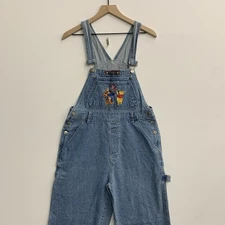 Vintage 90s Winnie The Pooh Adult Denim Overalls Large. 32 X 28