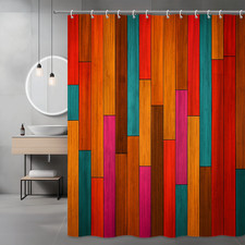 Colorful Shower Curtain for Kids Bathroom, Fun Design, Waterproof