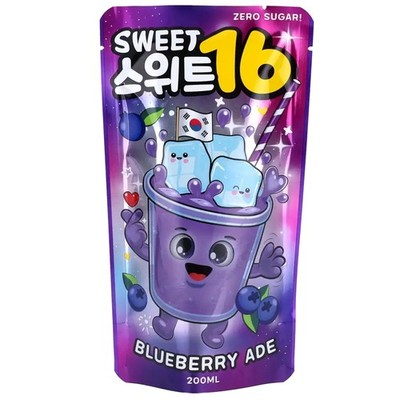 Sweet 16   Blueberry Ade Zero Sugar 200ml