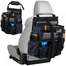 Front  Seat back organizer with dedicated tablet and 15.6 IN laptop storage ...