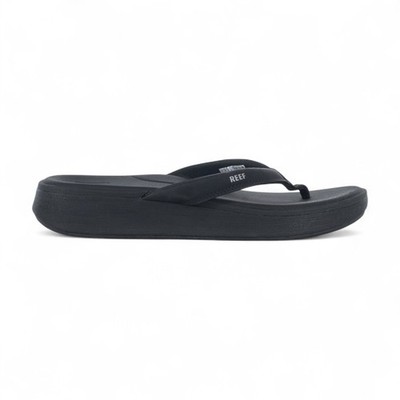 Reef Women's Cushion Cloud Black Slides Sandals CJ0232