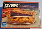 NOS Vintage Pyrex 2 Quart OVAL BAKING DISH Clear 702 In Sealed Original Box USA