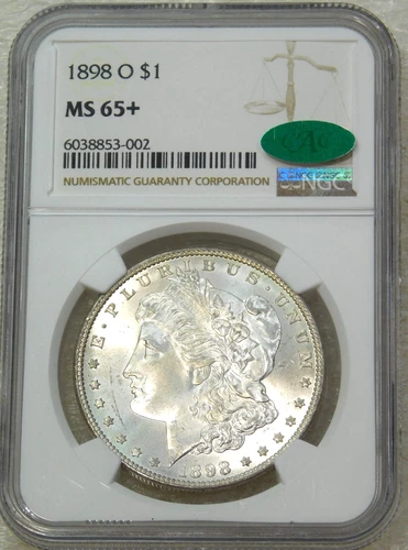 New Listing1898-O Morgan Silver Dollar NGC MS65+ CAC Frosty White Gorgeous looks MS66 #Q330