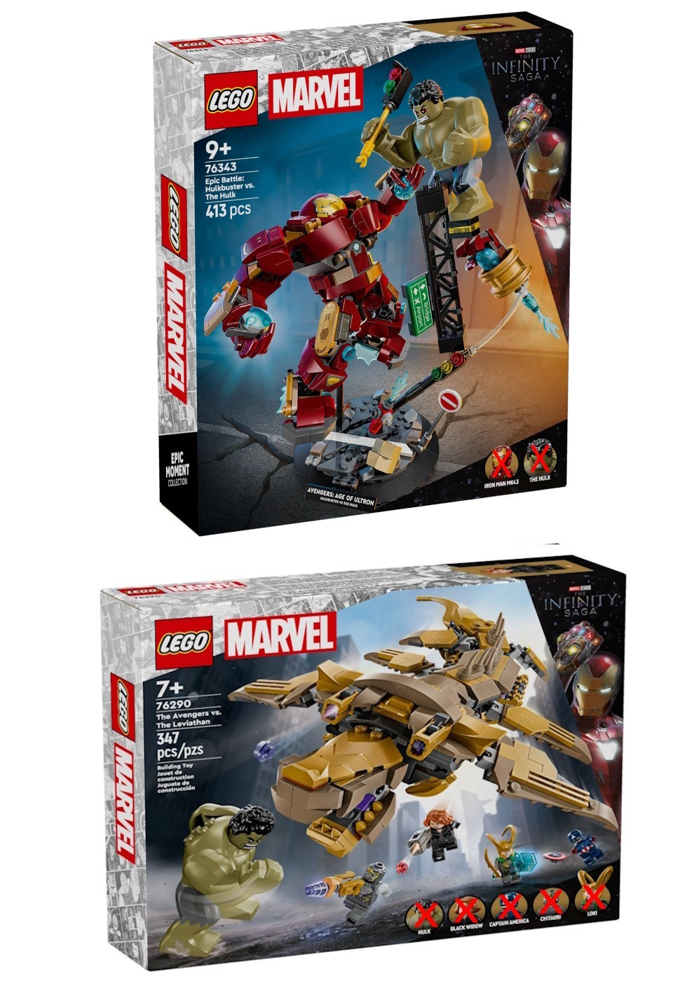 LEGO 76343 76290 AVENGERS VS LEVIATHAN SPIDER-MAN VS SANDMAN 🚚 ESPRESSA