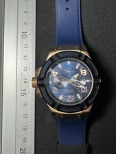 Guess Men’s Sport Chronograph – Blue Dial / Blue Silicone Strap