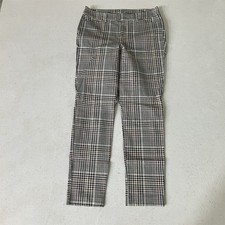 Old Navy 8 Gray Check High Rise Pixie Skinny Dress Womens Pants