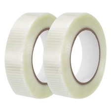 2Pcs Fiberglass Tape 30mm x 50m Mesh Fiber Filament Tape
