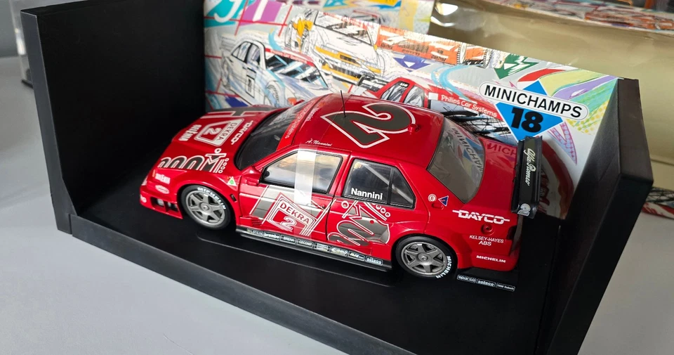 1/18 Minichamps 180940202 Alfa Romeo 155 V6 Ti DTM 1994 Nannini - Immagine 3 di 4