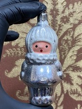 Vintage Rare XMAS Decor CHRISTMAS Glass Ornament USSR , 25/78