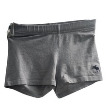 Abercrombie Kids Girls Heather Gray Athletic Lounge Shorts Size 7/8 Moose Logo