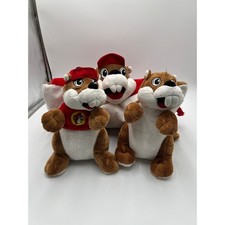 Buc-ee's Plush Lot of 4 Beaver Mascot Stuffed Animals & Travel Neck Pillow Jaag
