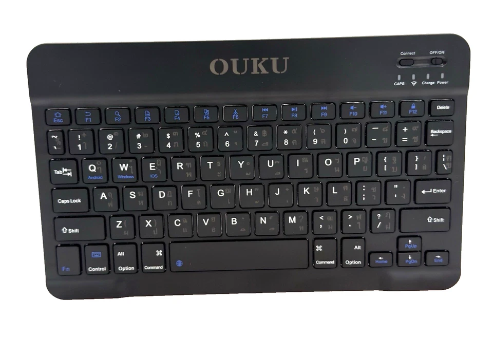 Universal Bluetooth Keyboard Multi-Language Thai QWERTY Tablet Laptop PC Slim - Image 2 of 4