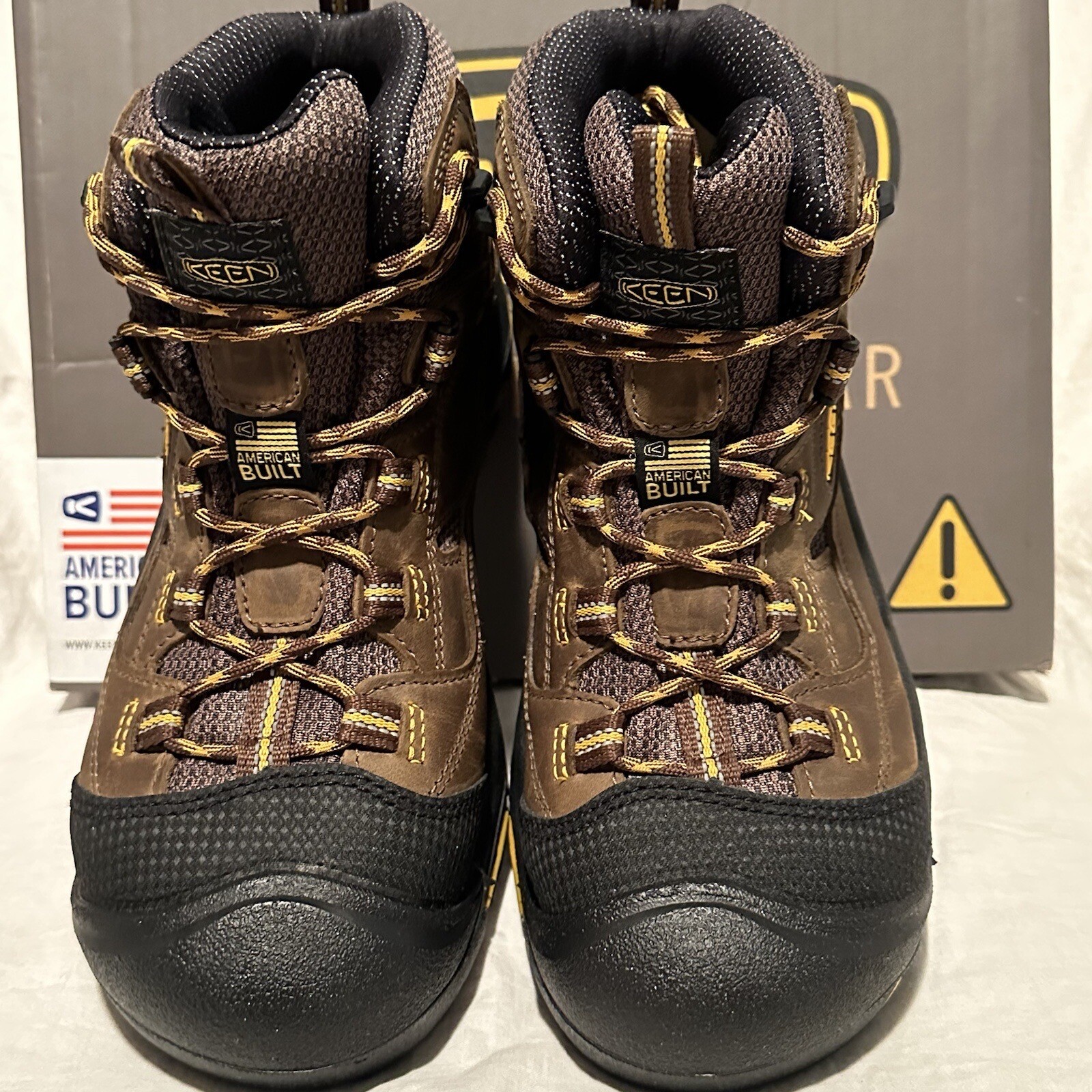 Stivali da lavoro NUOVI KEEN UTILITY da uomo taglia 9 M Braddock punta morbida 1020162 made in USA