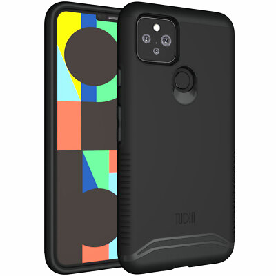 for Google Pixel 5 Case, TUDIA MERGE Slim-Fit HEAVY DUTY Dual Layer Cover Case 
