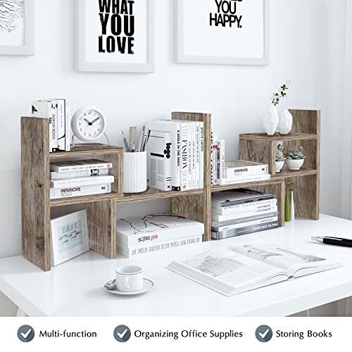 Office Desk Organizers and Accessories for College Dorm Decor Supplies Wooden... - Picture 4 of 7
