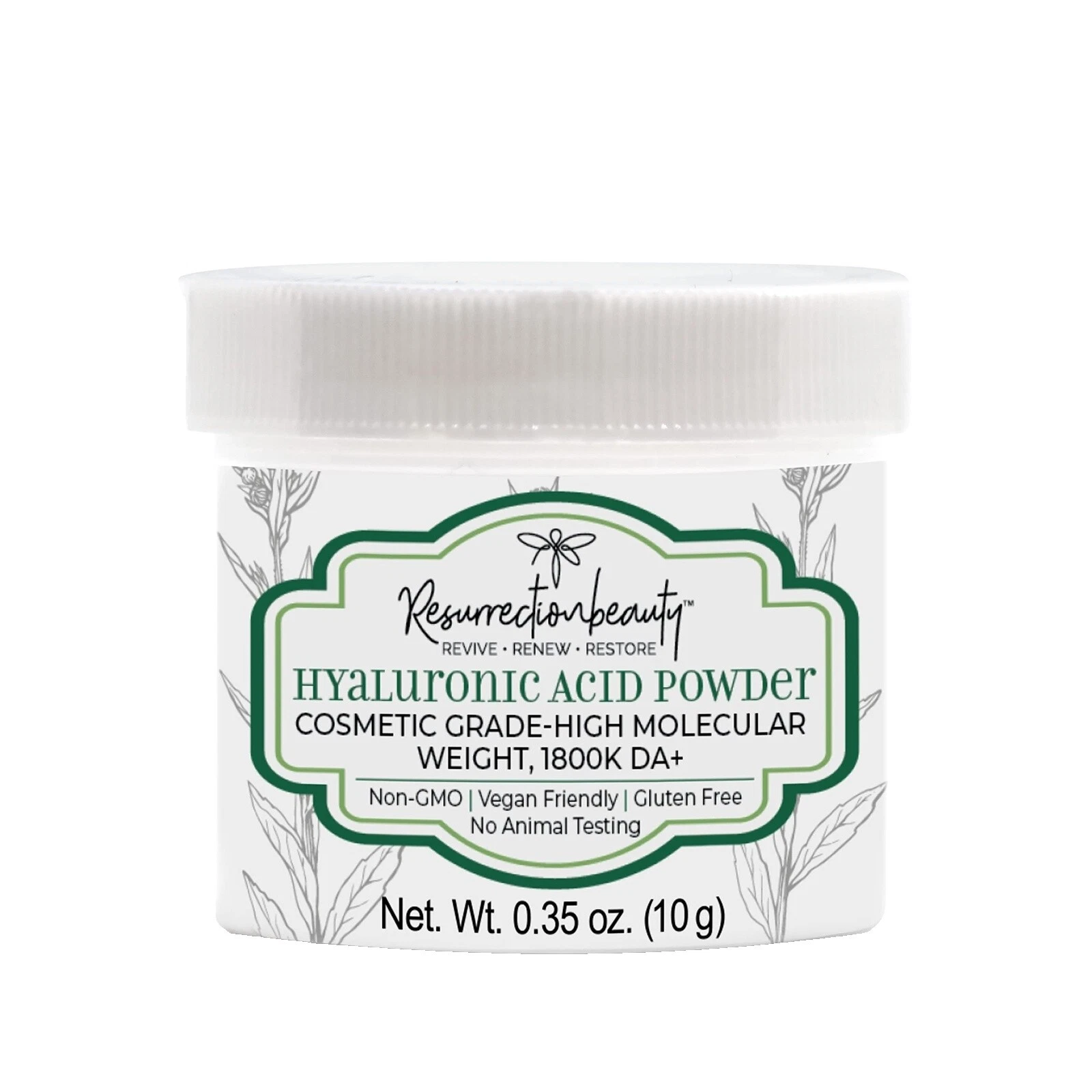 Anti-Aging Powder Contains Hyaluronic Acid