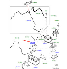 Support de fixation supérieur de batterie LR RANGE ROVER VELAR L560 LR156355