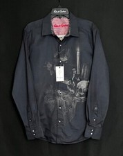 Robert Graham SOIREE Macabre Skull XL Embroidered Classic Fit 298 NWT X-Large