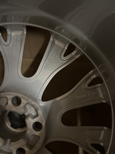 "RUEDA DE ALEACIÓN JAGUAR XF 18x8,5"" pulgadas lyra restaurada en plata original" - Imagen 4 de 6