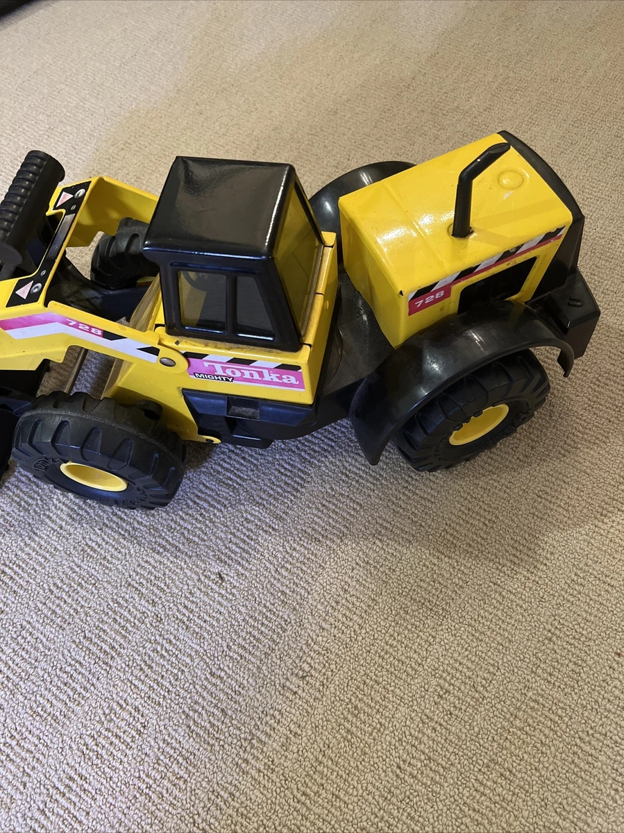 90s Mighty Tonka Front End Loader Construction Truck 728 Vintage