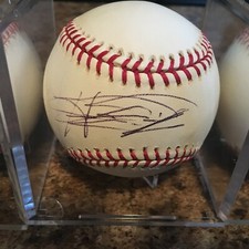Howie Kendrick Signed Rawlings Official ML Baseball Washington Nationals Angels