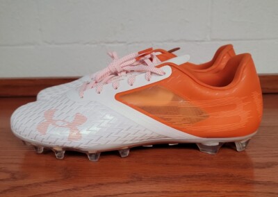 Under Armour UA Blur Lux MC Football Cleats Orange 3023190-801 Men's Size 15 NEW