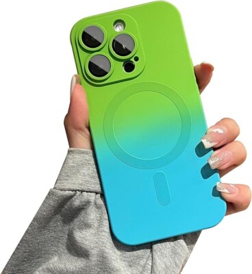 Sayoaho Magnetic iPhone 13 Pro Max Case [Compatible with MagSafe], Cute Gradient