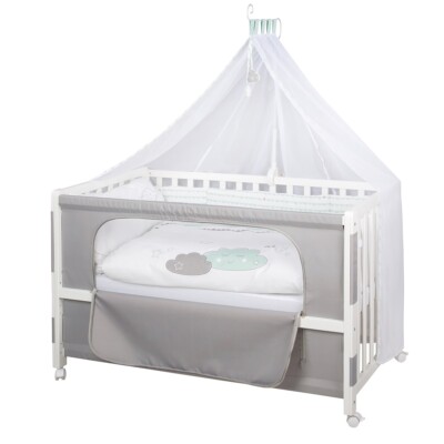 Roba Room Bed Happy Cloud 60x120cm Beistellbett komplette Ausstattung TOP