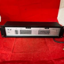 Ross 10 Band Equalizer Hifi Stereo Vintage Rack Mount Bypass 2 Channel Audio