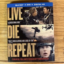 Edge of Tomorrow Blu-ray DVD with Slipcover NO Digital Like New FREE Shipping
