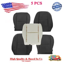 Front Bottom Back Cloth Seat Cover & Foam Pad For 07-14 Chevy Silverado 1500 US