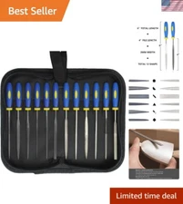 12-Piece Mixed File Set: Perfect for Woodworking, Metal, and Jewelry Projects