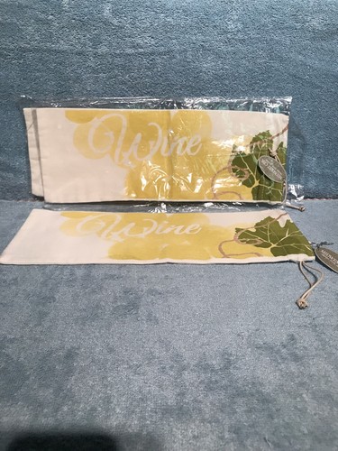 3-Canvas Wine Gift Bag -(13 1/2” X 5”) NEW - 第 4/4 張圖片