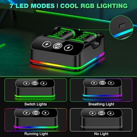 4 Pack 6200mWh Rechargeable Controller Battery Pack for Xbox Series X|S/Xbox One