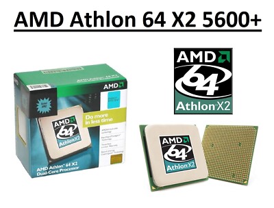 AMD Athlon 64 X2 5600+ Dual Core Prozessor 2,8/2,9 GHz, Sockel AM2, 65/89W CPU 