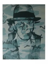 Joseph Beuys, 1986 by Andy Warhol Art Print Offset Lithograph Poster 23.5x31.5