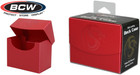 Red Side Loading Gaming Deck Case - Holds 80 Sleeved Gaming cards - Protector — photo 1