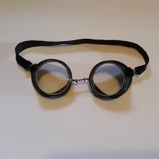 Circa 1920s Willson Safety Goggles with Rubber Strap Willson Patented Round