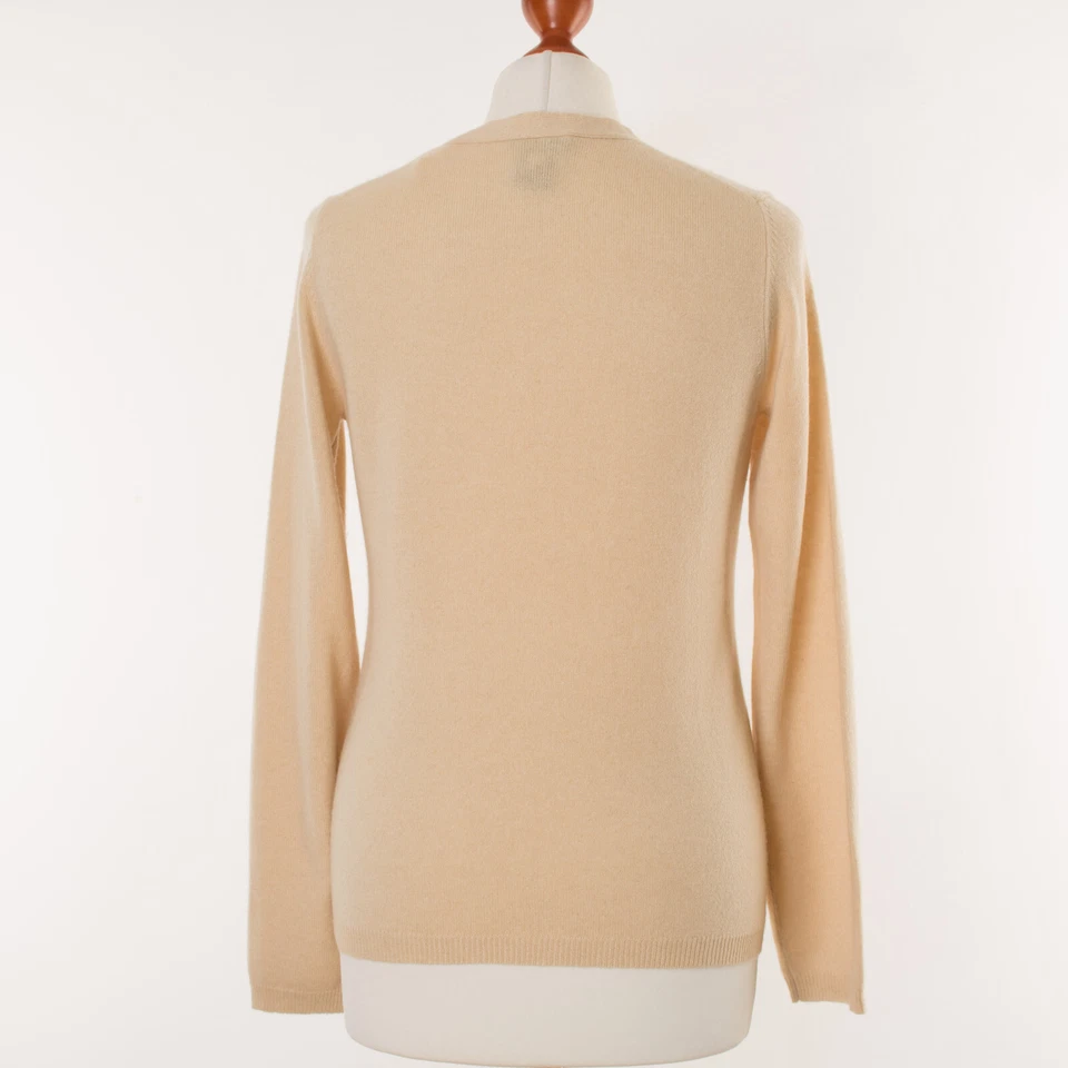 THEORY Damen 100% Kaschmir Elfenbein Strickjacke Größe M  10127 - Bild 4 von 4