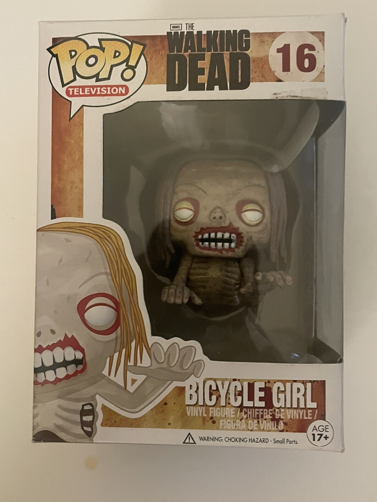 Funko Pop! Vinilo #16 Bicicleta De Televisión The Walking Dead Niña Caminante #16 Con Protector