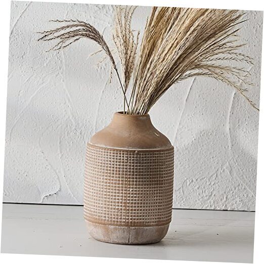 Ceramic Rustic Farmhouse Vase, Sand Glaze Finish Boho Vase, Jo-gs17132-beige