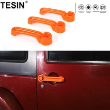 Orange Handles Front/Tailgate Cover Shell Accessories For Jeep Wrangler JK 07-17
