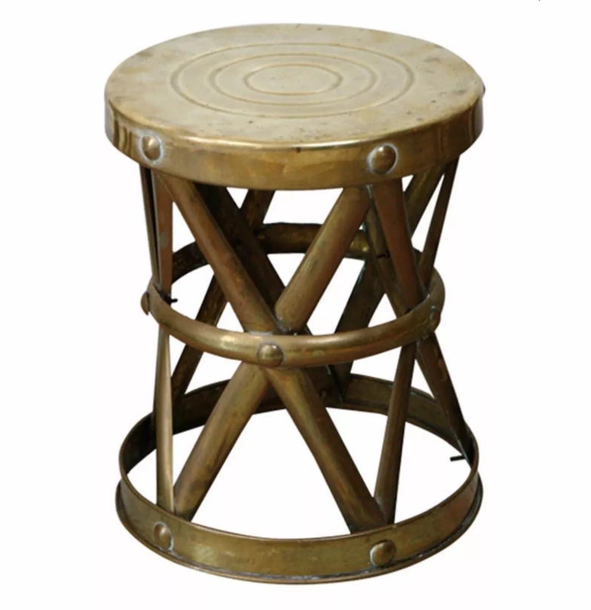 Brass stool 2024 side table