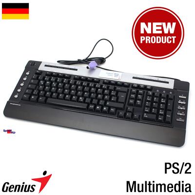 GENIUS SLIM STAR 250 PS/2 USB TASTATUR DE QWERTZ NEU GERMAN KEYBOARD DEUTSCH