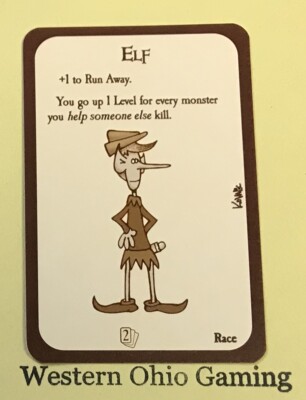 Munchkin Elf Card USED Rigged Demo Steve Jackson Games SJG