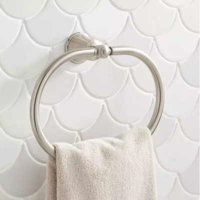 Signatute hardward Cooper Towel Ring- brushed nickel