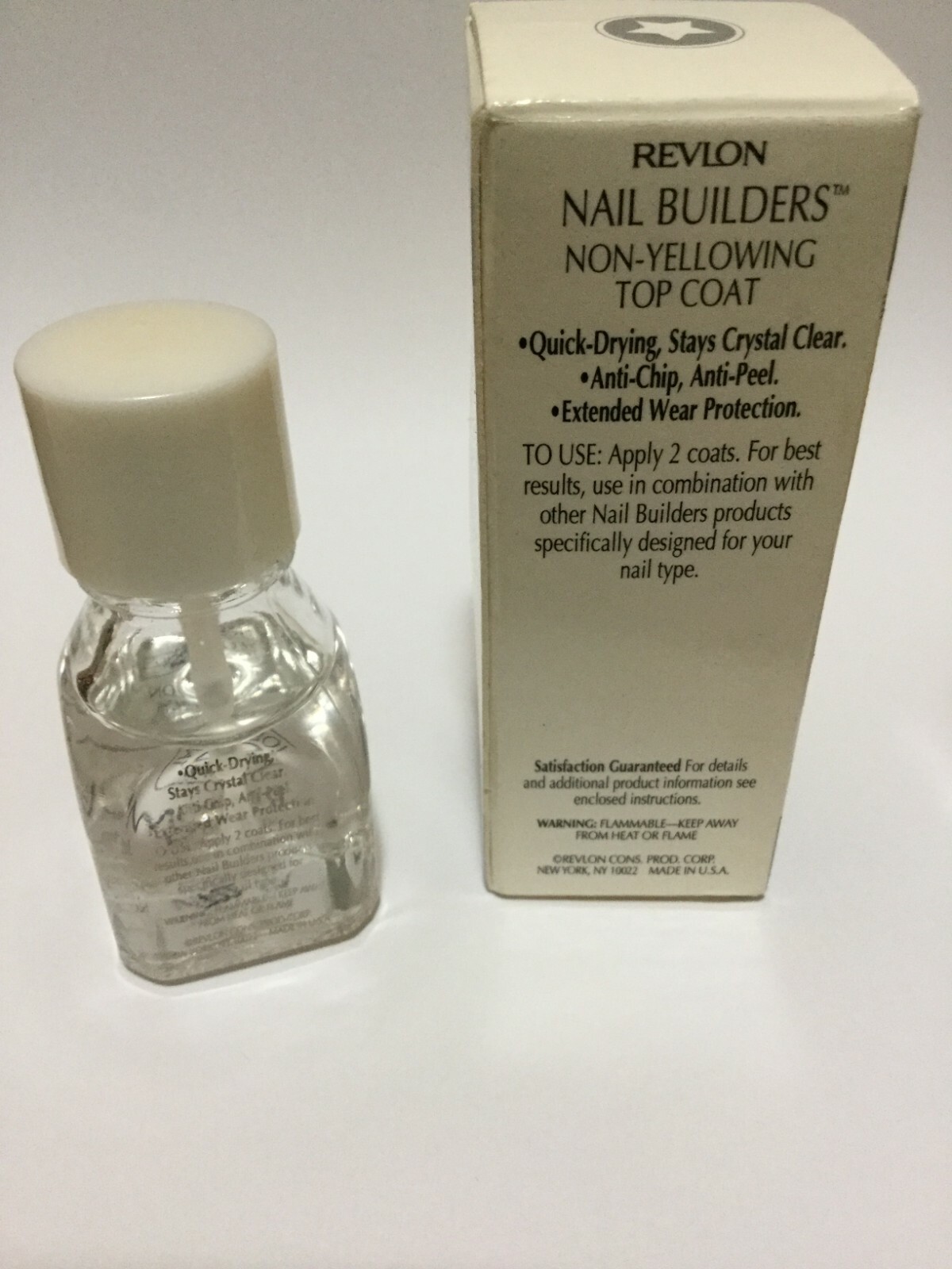 Revlon Nail Builders NonYellowing Top Coat 0.5 fl oz /14.7 mL Quick